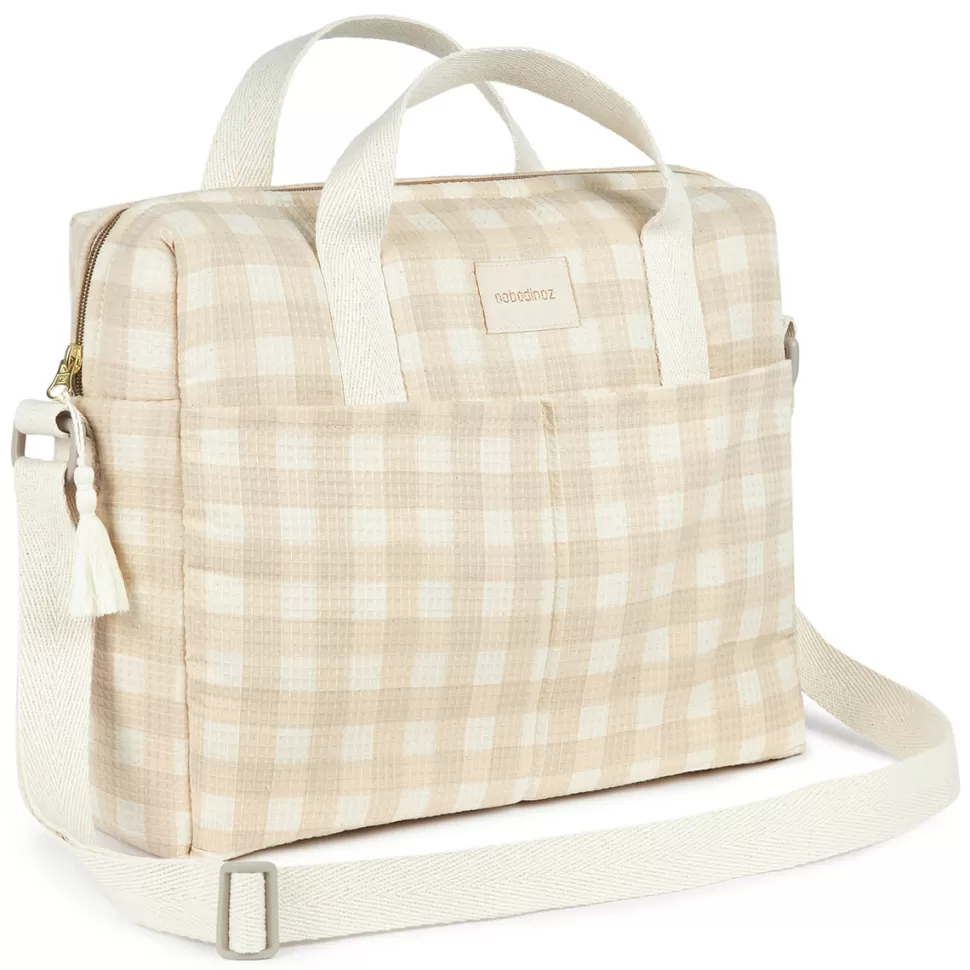 Nobodinoz Sac À Langer>Sac à Langer Gala - Ivory Checks