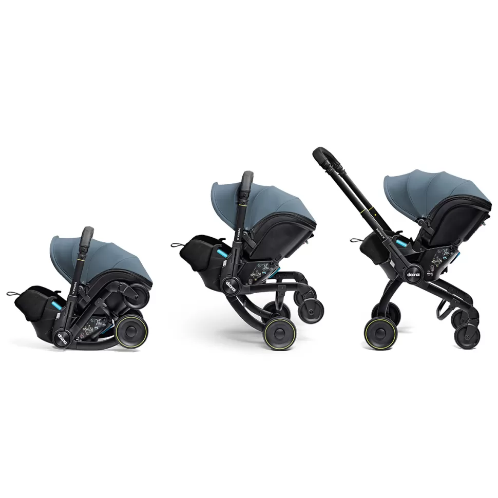 Doona Groupe 0+>Siège Auto i-Size Groupe 0+ / Poussette X - Ocean Blue