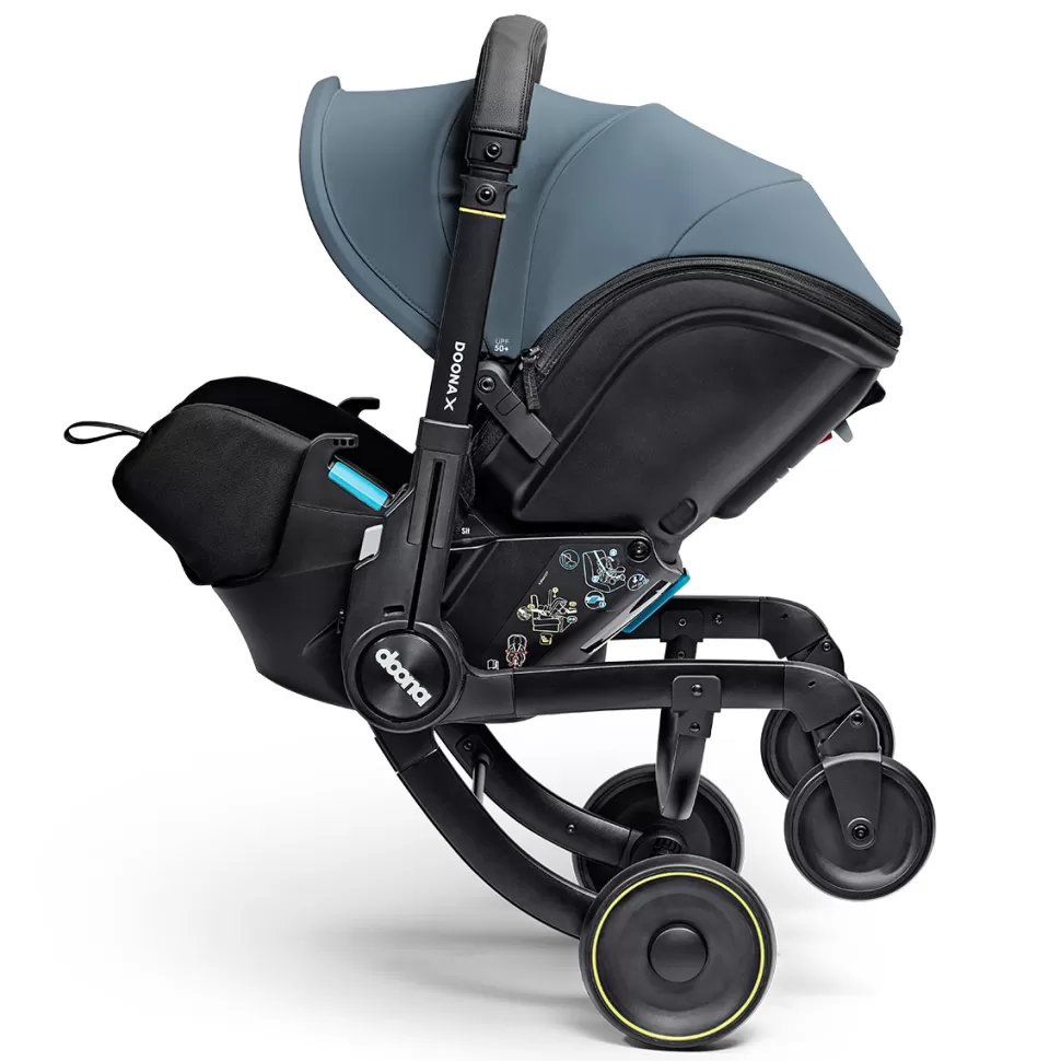 Doona Groupe 0+>Siège Auto i-Size Groupe 0+ / Poussette X - Ocean Blue