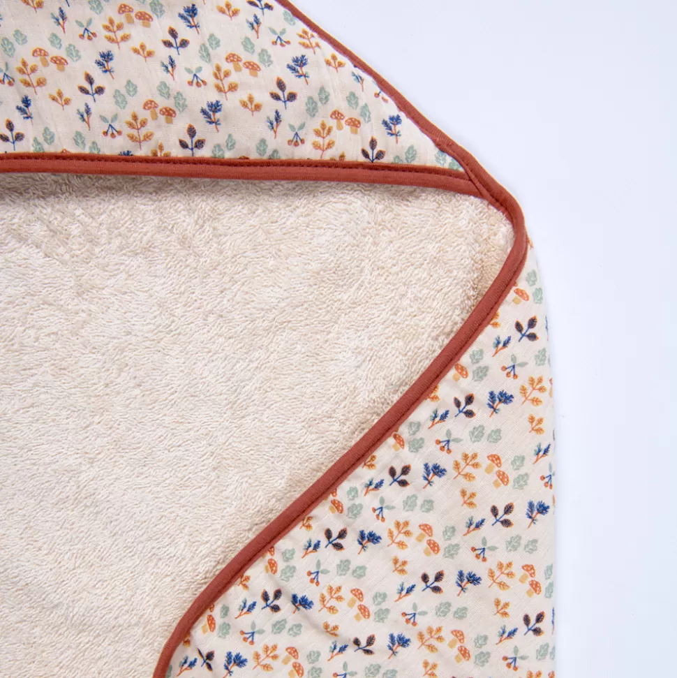 Moulin Roty Textile>Sortie de Bain Pomme des Bois - Cueillette Multicolore