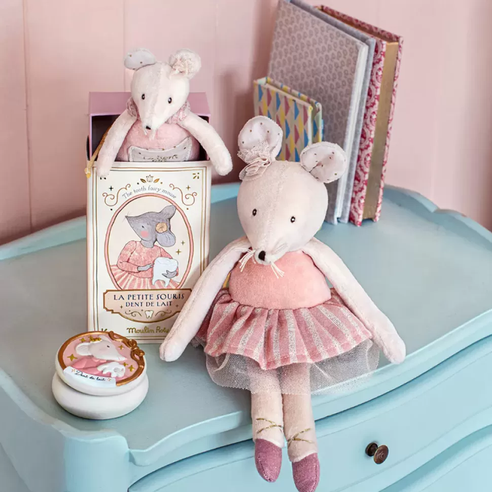 Moulin Roty Peluche>Souris Dent de Lait - La Petite Ecole de Danse