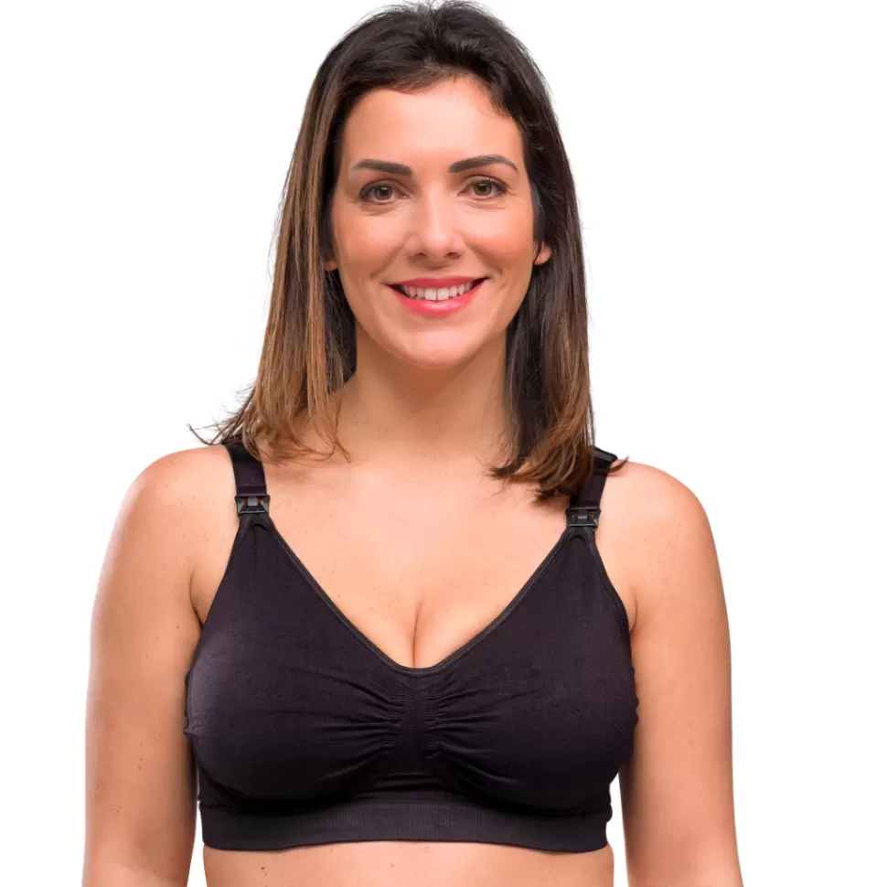 carriwell Parents>Soutien-gorge de Grossesse et d'Allaitement Carri-gel Noir - M