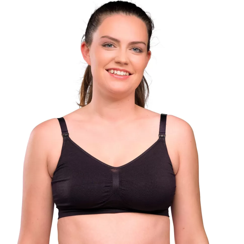 carriwell Parents>Soutien-gorge de Grossesse et d'Allaitement Sans Coutures Noir - S