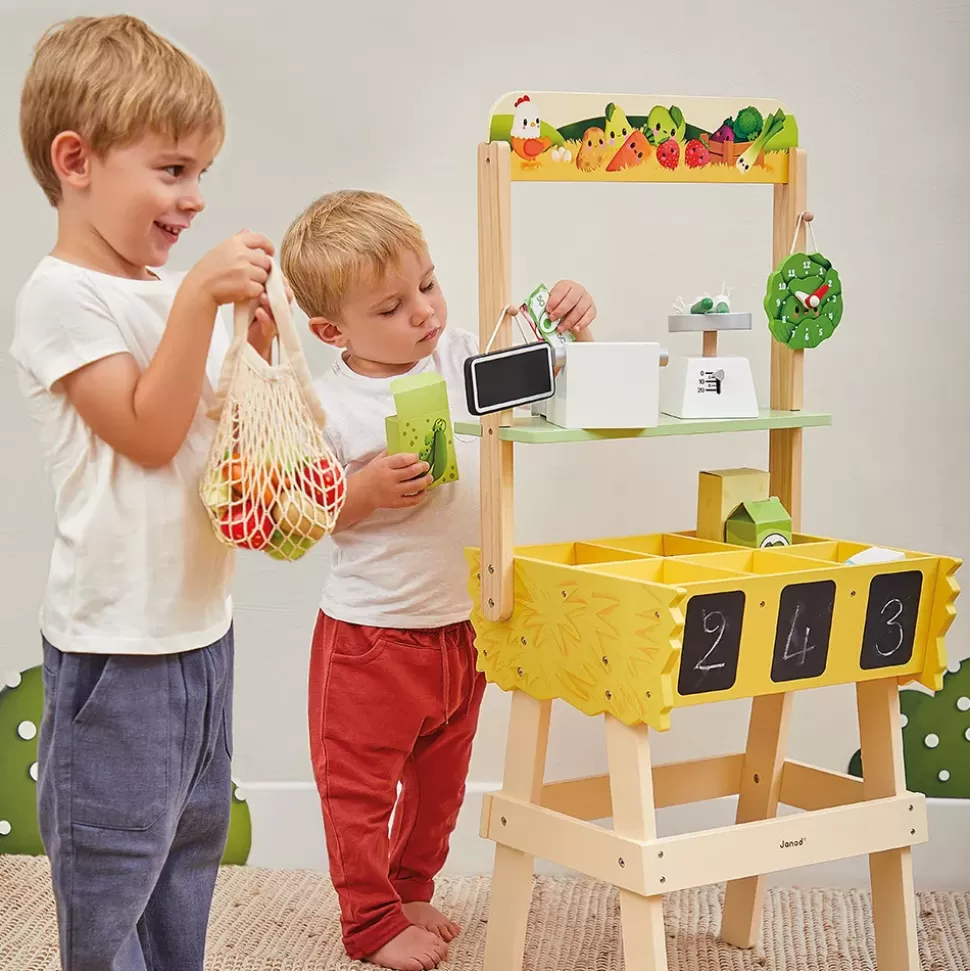 Janod Mes Premiers Jouets>Stand de Marché Fermier