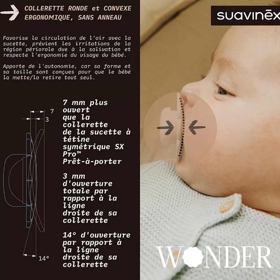 Suavinex Succion>Sucette Réversible SX Pro Wonder Cork - 0/6 Mois