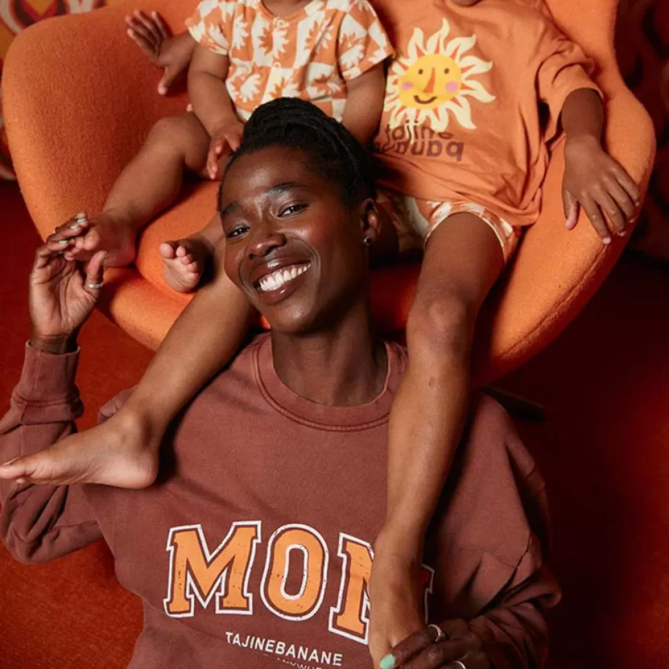 Tajinebanane Parents>Sweat d'Allaitement Mom Vintage - XS
