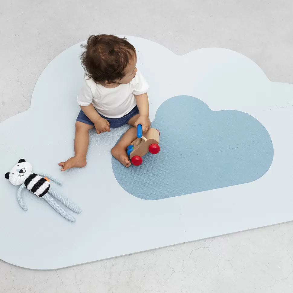 Quutopia Tapis D'éveil>Tapis Nuage Petit Modèle - Bleu Ciel