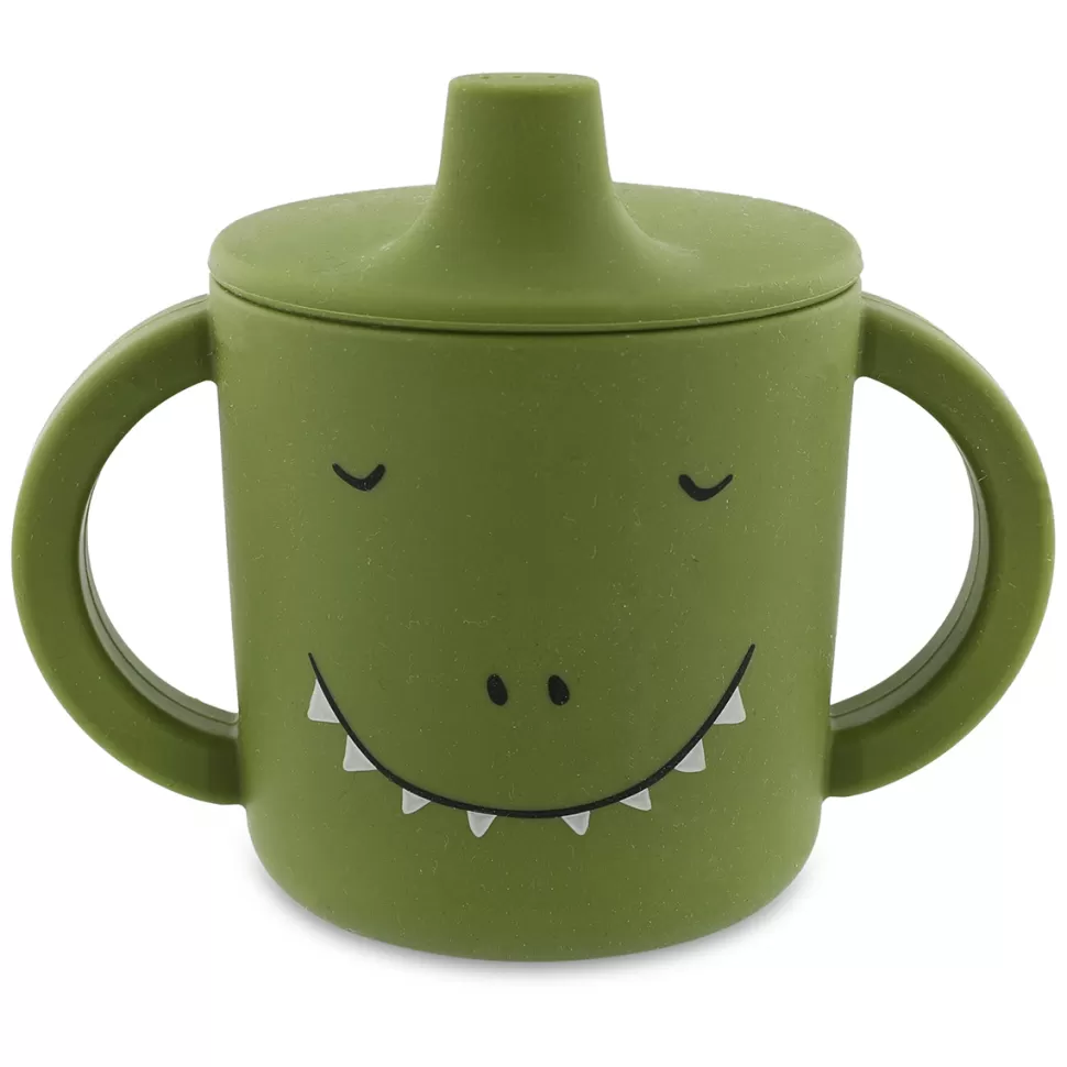 Trixie Baby Repas>Tasse d'Apprentissage en Silicone - Mr. Dino