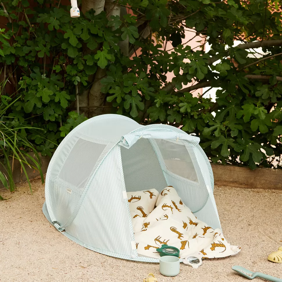 Liewood Mes Premiers Jouets>Tente de Plage Bjork - Printed Stripe Ice Blue Crème de la Crème