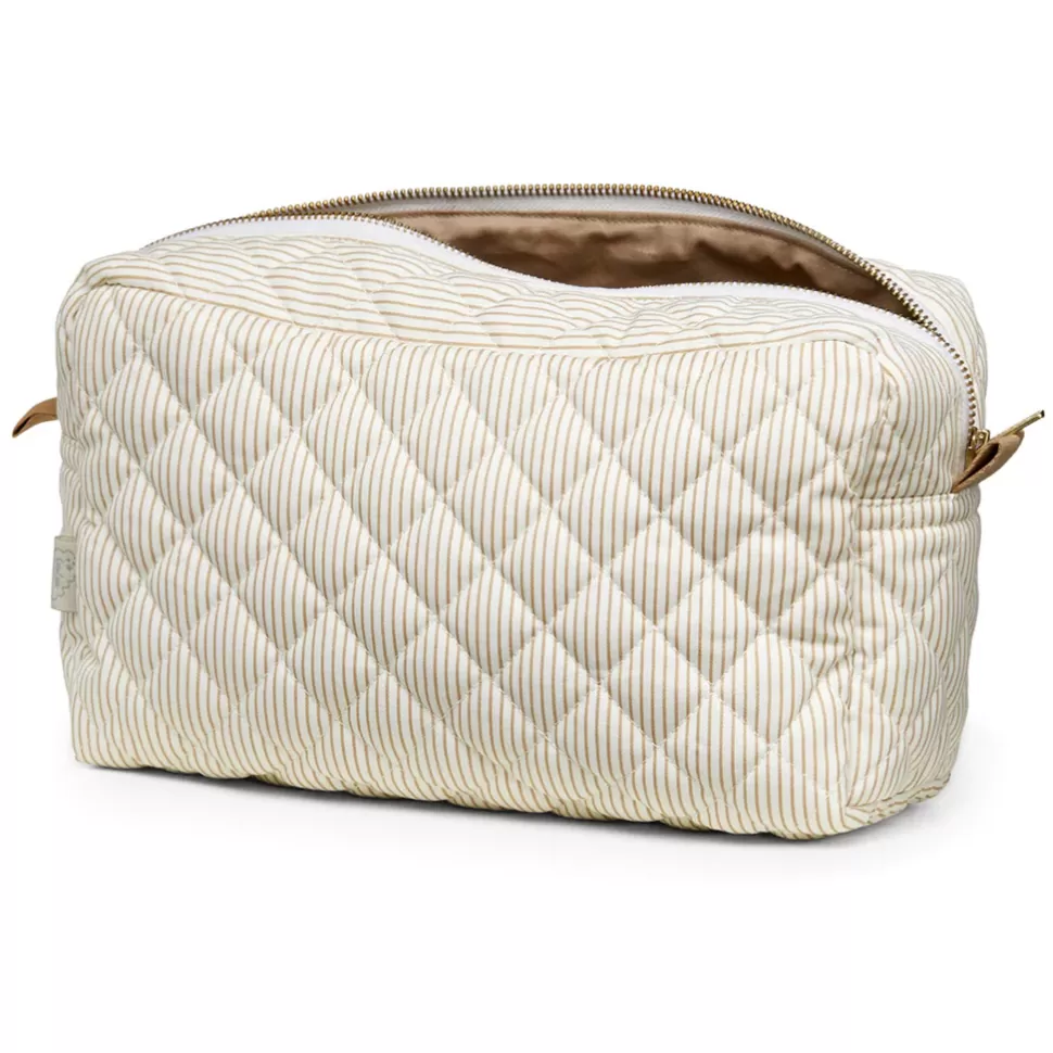 Camcam Copenhagen Textile>Trousse de Toilette - Classic Stripes Camel