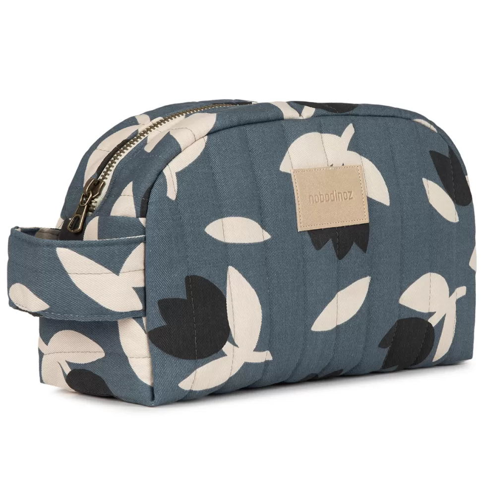 Nobodinoz Textile>Trousse de Toilette Hyde Park - Blue Black Tulips