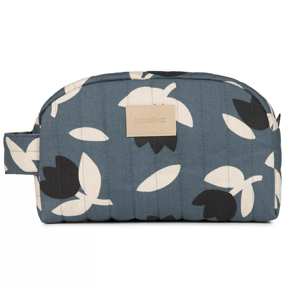 Nobodinoz Textile>Trousse de Toilette Hyde Park - Blue Black Tulips