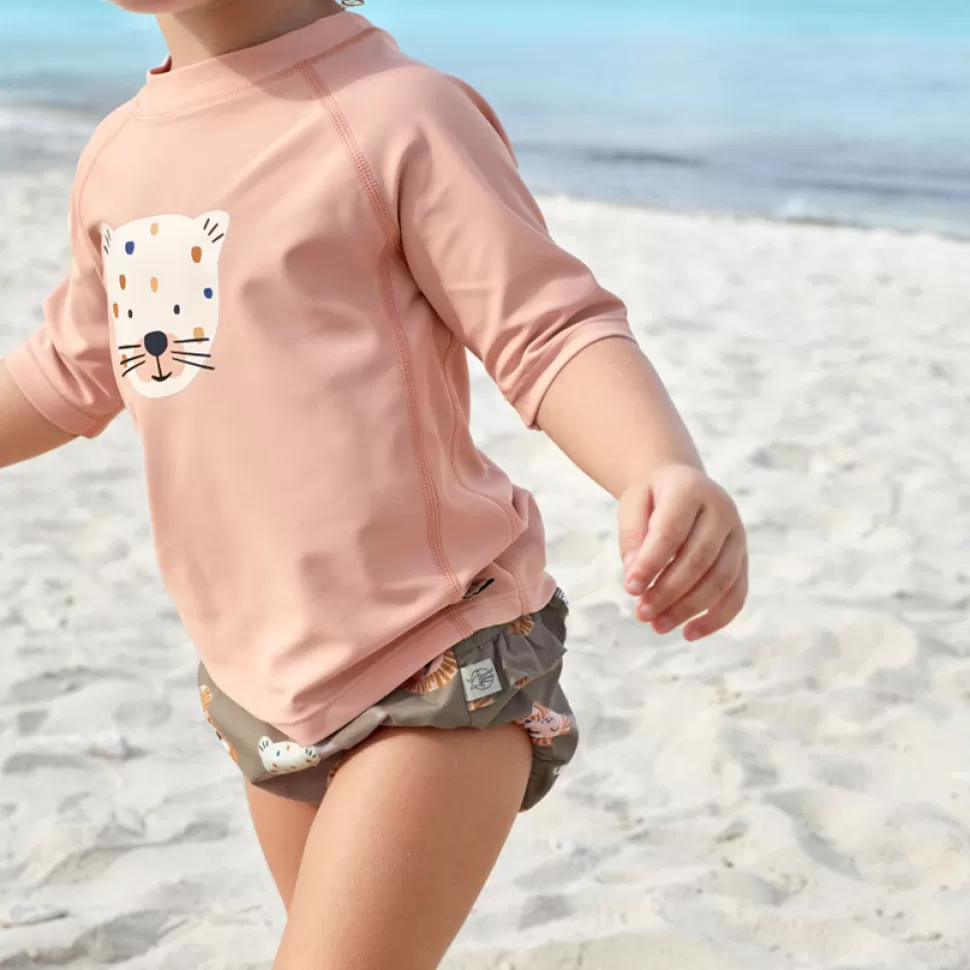 LÄSSIG Accessoires Bébé>T-shirt Anti-UV Manches courtes Desert Aventure Léopard Rose - 18/24 Mois