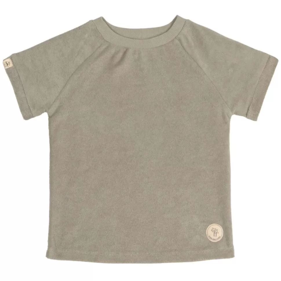 LÄSSIG Haut Bébé>T-shirt en Tissu Eponge Olive - 3/6 Mois