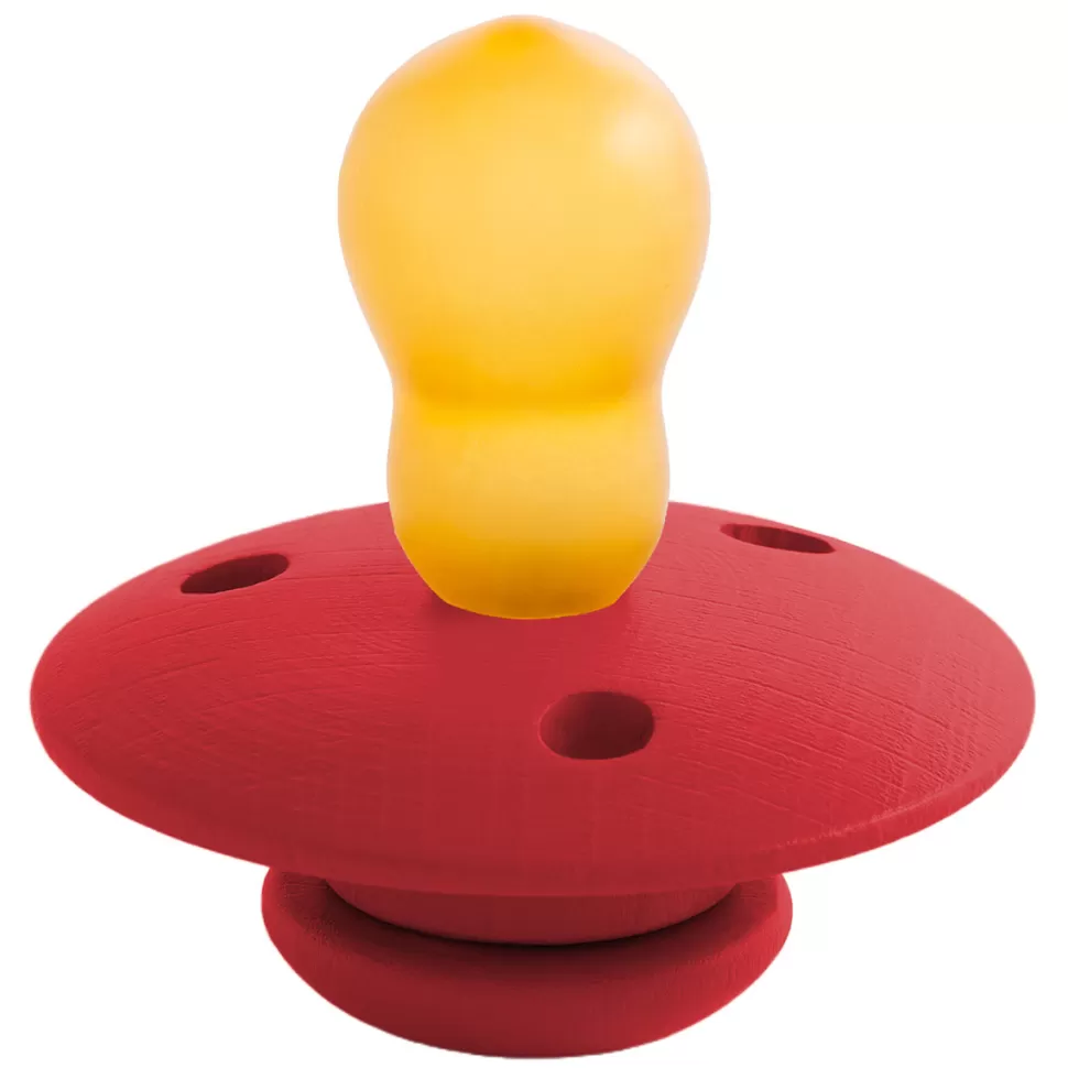 Totote Succion>Tétine Ronde Colorfull Rouge Bordeaux - 6/18 Mois