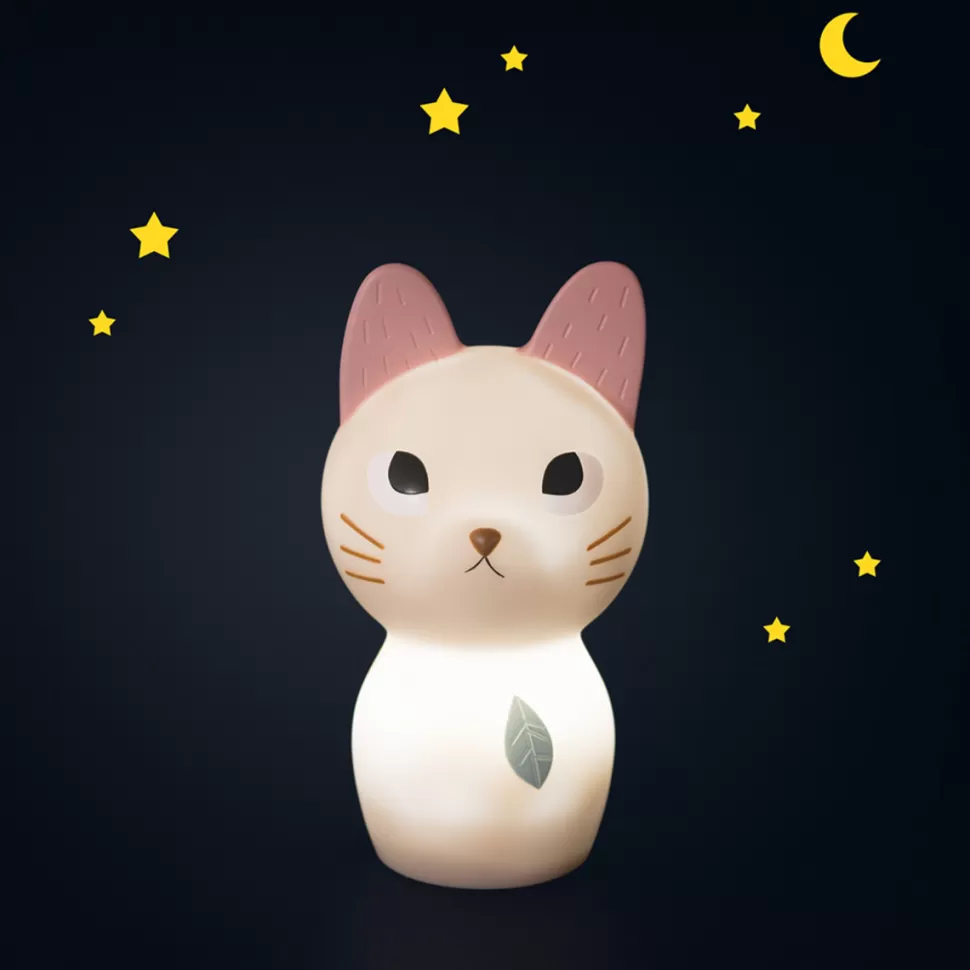 Moulin Roty Veilleuse & Luminaire>Veilleuse Chat - Après la Pluie