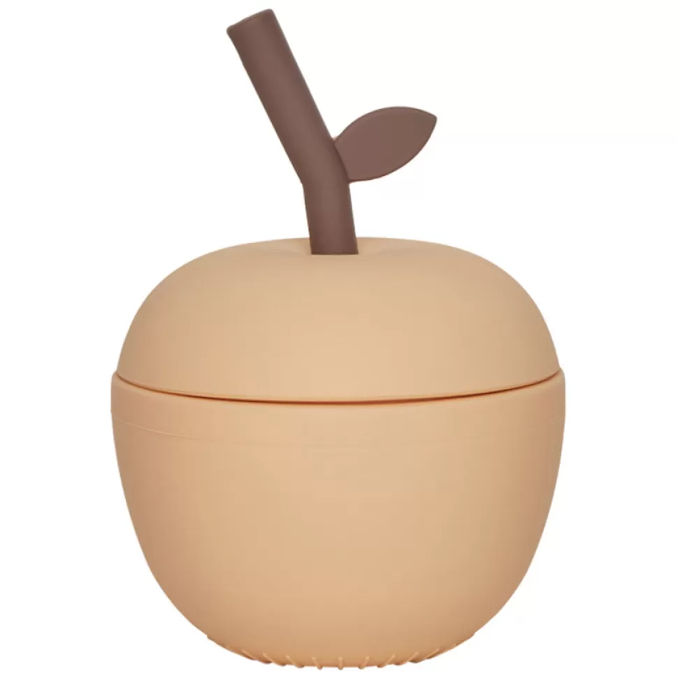 OYOY Repas>Verre avec Paille Pomme - Peach