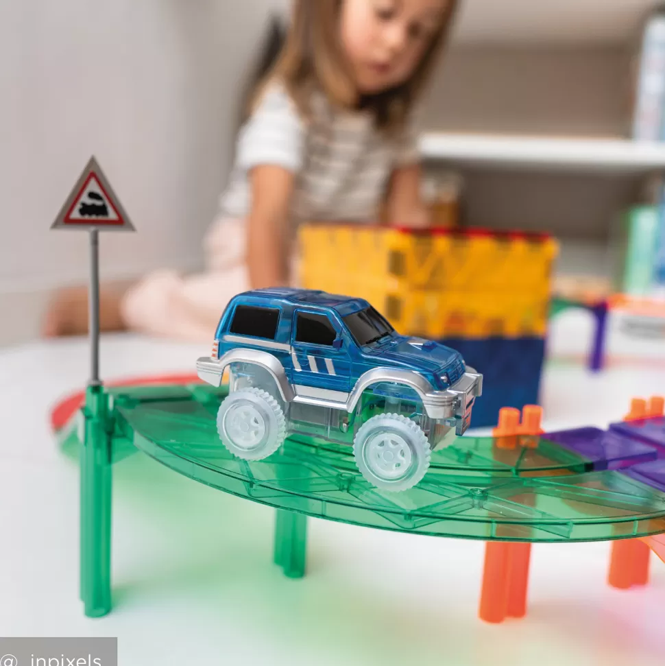 Cleverclixx Mes Premiers Jouets>Voiture de Course - Bleu