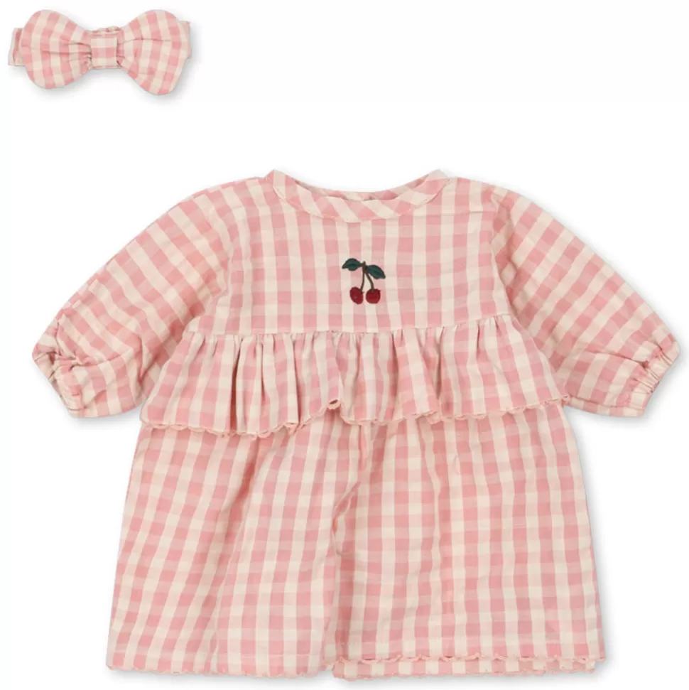 Konges Sløjd Mes Premiers Jouets>Vêtements pour Poupée - Powder Pink Check