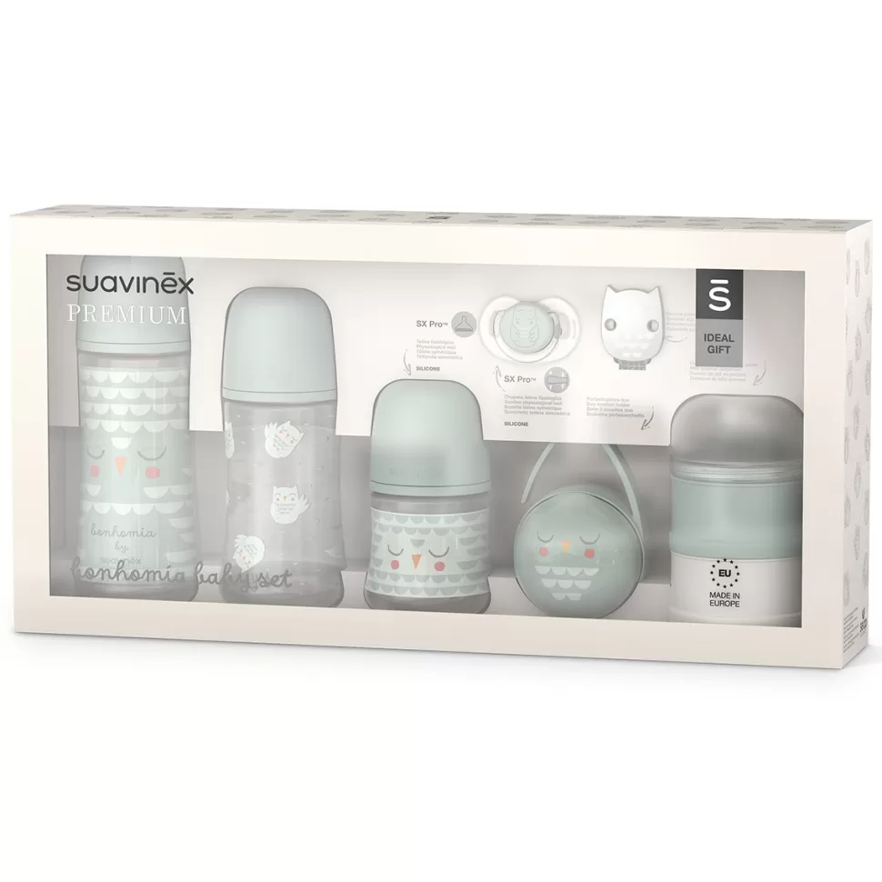 Suavinex Biberonnerie>Welcome Baby Set Bonhomia - Vert